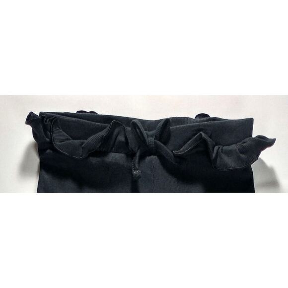 Girls Jumping Beans Leggings Black Ruffled Waist with Bow - Picture 3 of 6